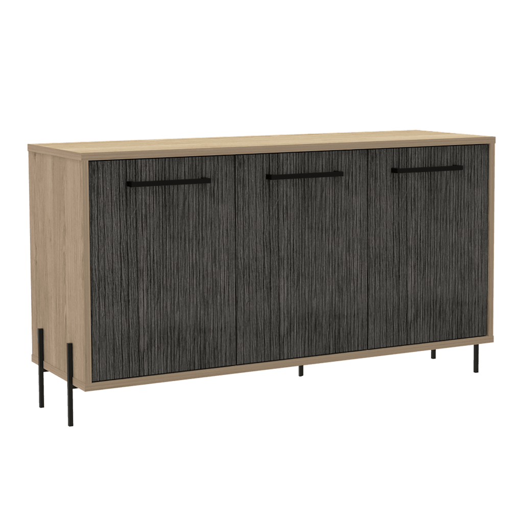 Mueble Auxiliar Tulsa color Beige y Gris para Ambientes.