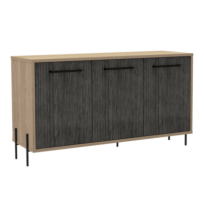 Mueble Auxiliar Tulsa color Beige y Gris para Ambientes.