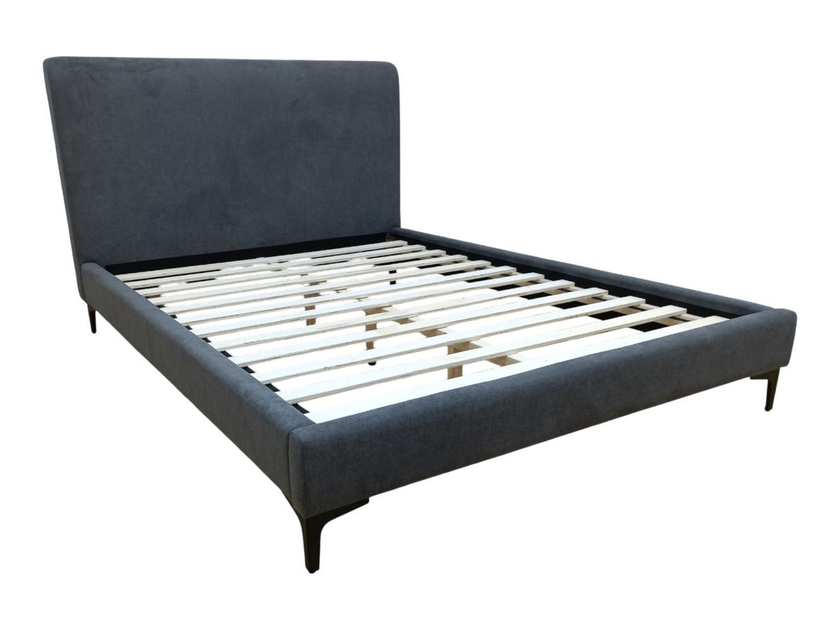 Cama Doble Prisma · Gris Oscuro