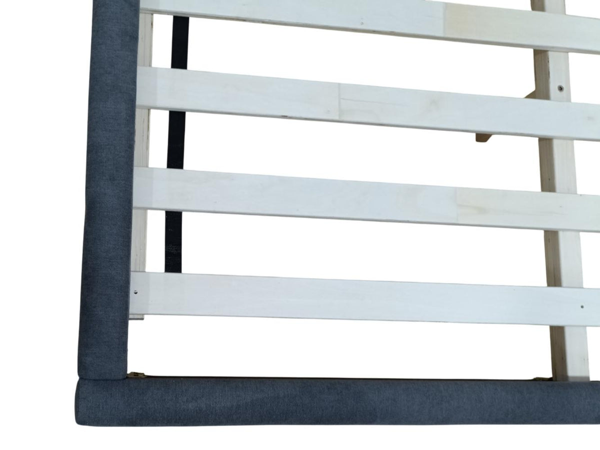 Cama Doble Prisma · Gris Oscuro