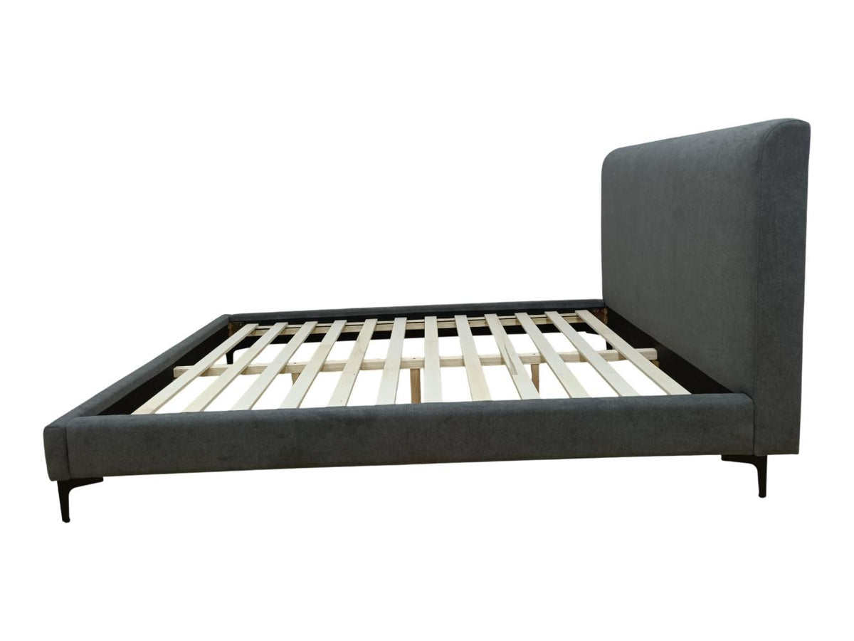 Cama Doble Prisma · Gris Oscuro