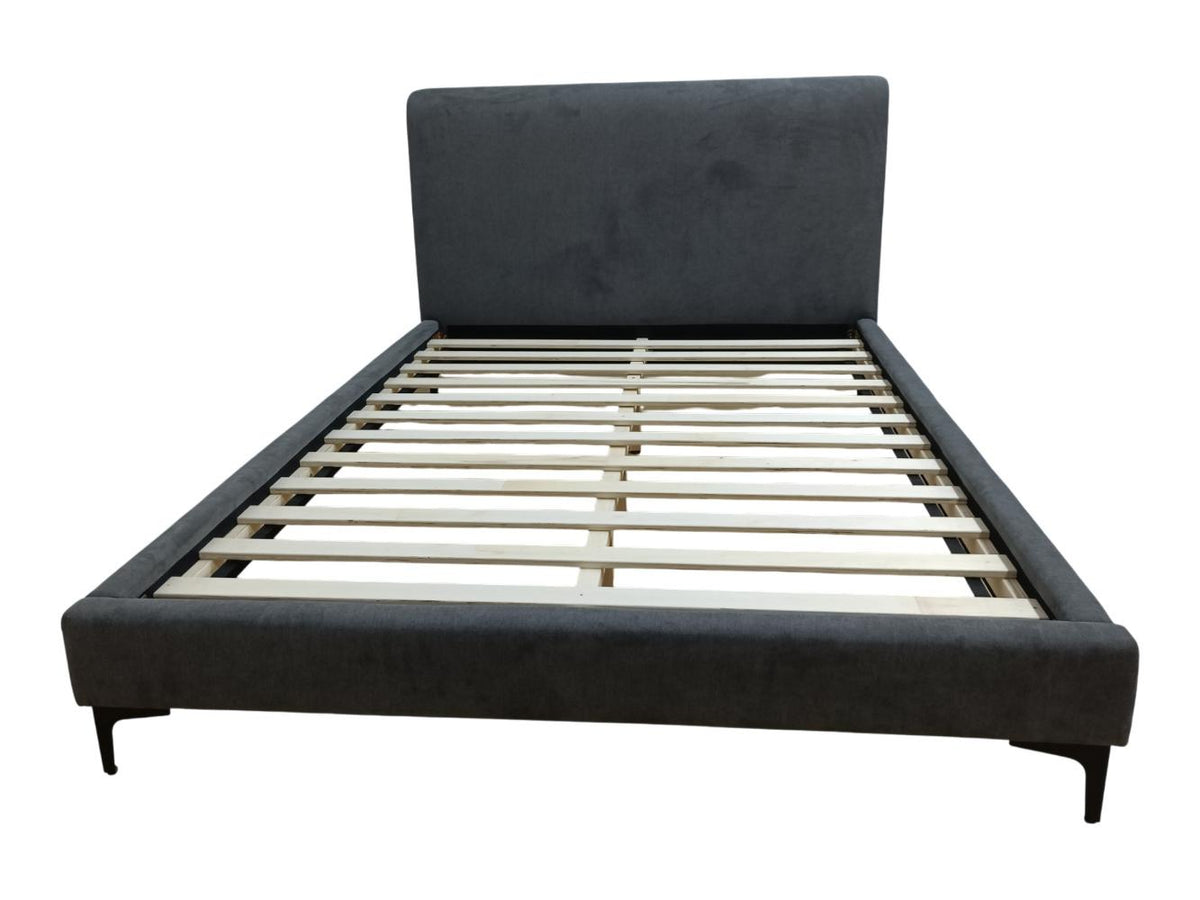 Cama Doble Prisma · Gris Oscuro