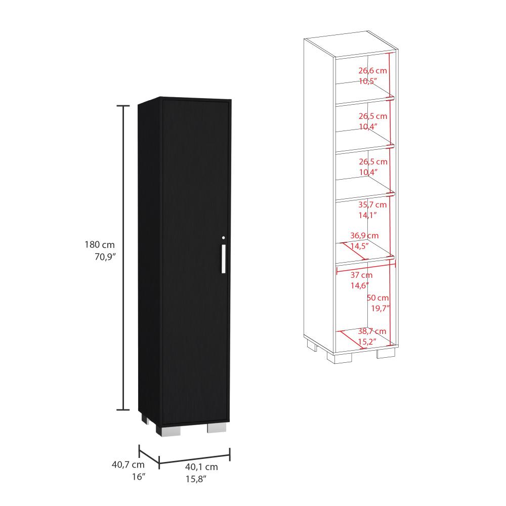 Organizador Multiusos Kavri, Wengue, multiples entrepaños y superficies para ubicar objetos