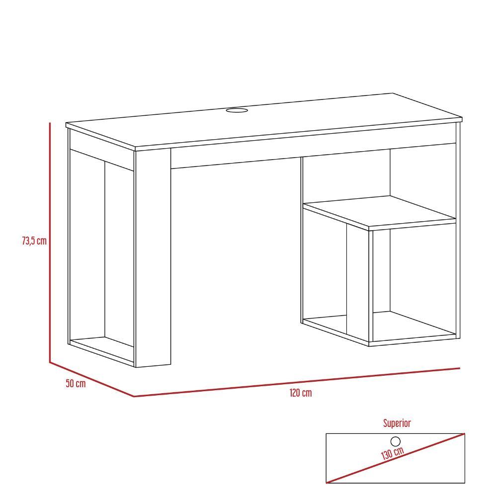 Combo para Oficina Confort, Incluye Escritorio y Silla de Escritorio blanco, detalle interior