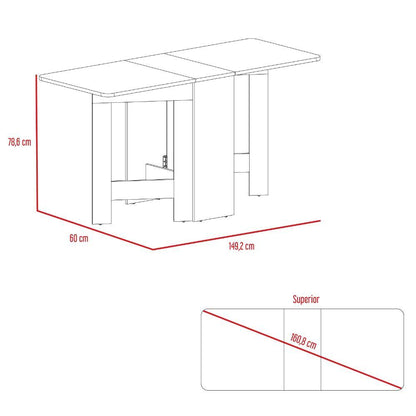 Mesa Auxiliar Galety, Wengue y Chocolate, Con Capacidad Para Seis Puestos - VIRTUAL MUEBLES