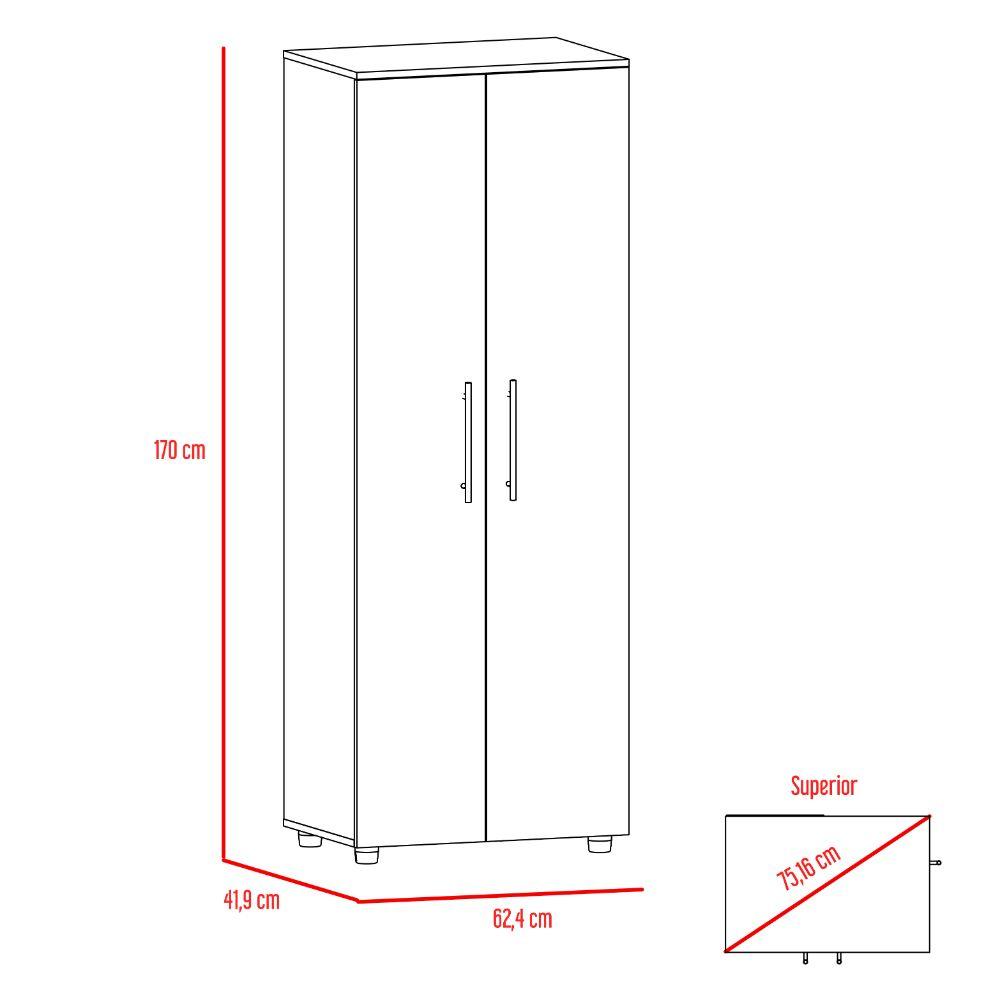 Alacena Izaro, Blanco, Variedad de Entrepaños y Gran Capacidad Para Almacenamiento - VIRTUAL MUEBLES