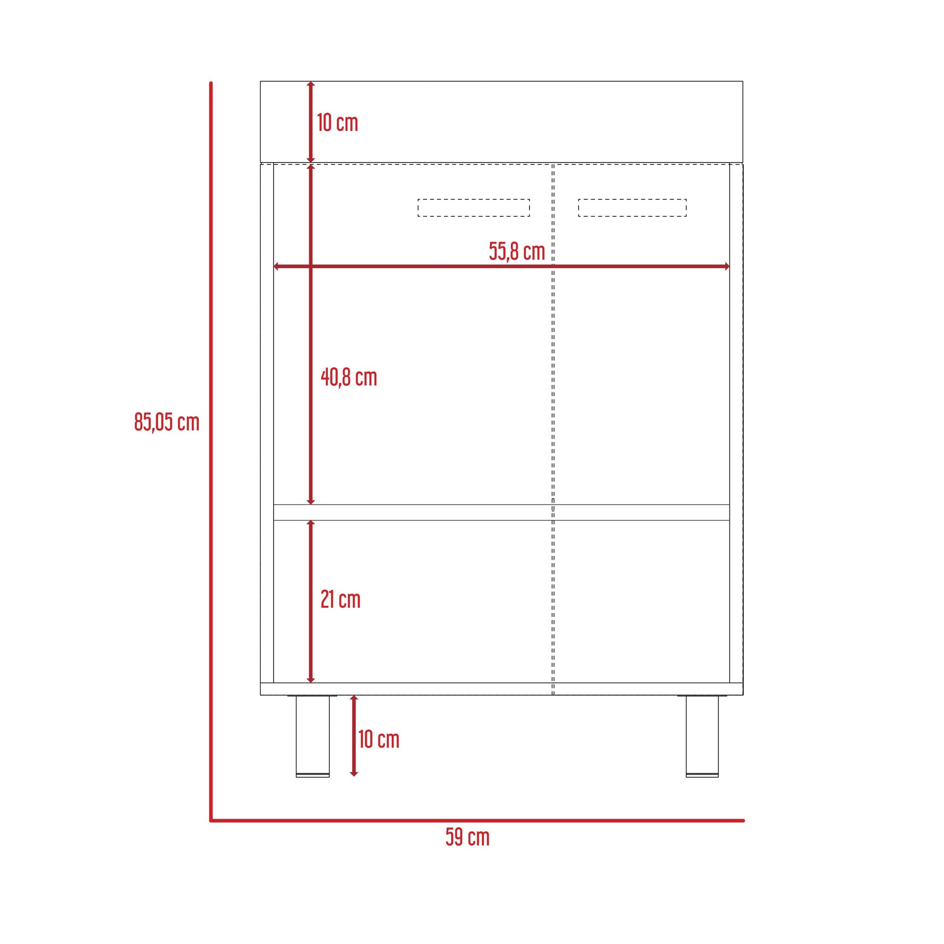 Mueble de Aseo Binil color Blanco para Cocina.