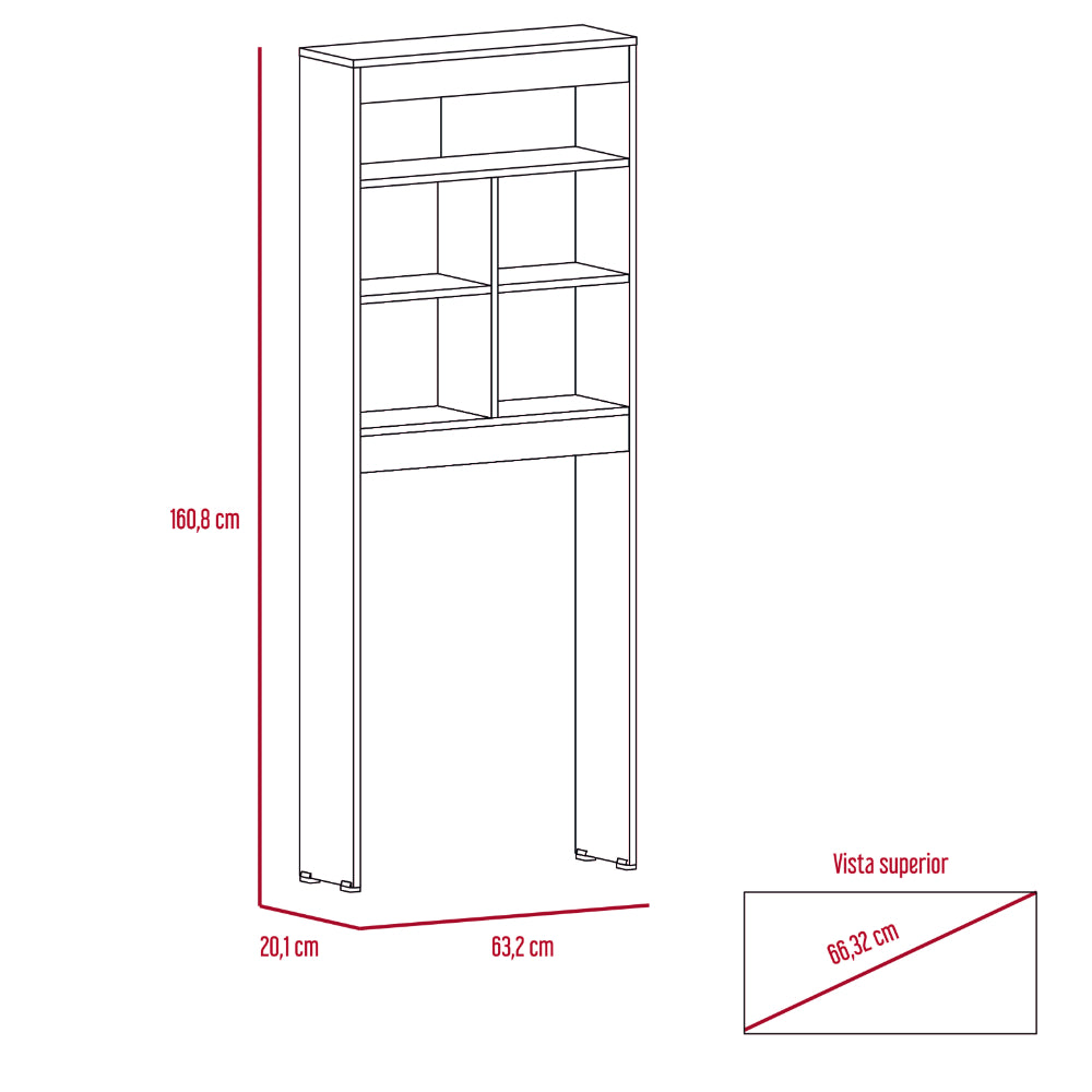 Gabinete de Baño Babel, Blanco, Amplios Espacios Para Colocar Objetos Decorativos