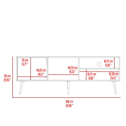 Mesa para TV Vulanno, Arupo y Toquilla, con una puerta abatible 70"