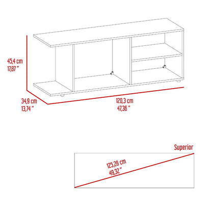 Mesa para TV Wood, Freno, Para Televisor Hasta 50 Pulgadas