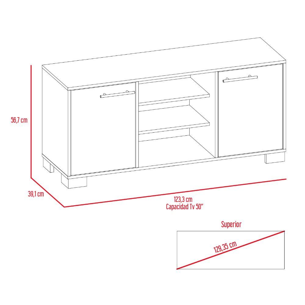 Mesa para TV Marsel color Castaño y Café Claro para Sala.