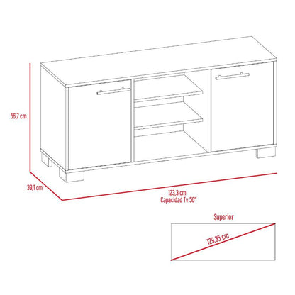 Mesa para TV Marsel color Castaño y Café Claro para Sala.