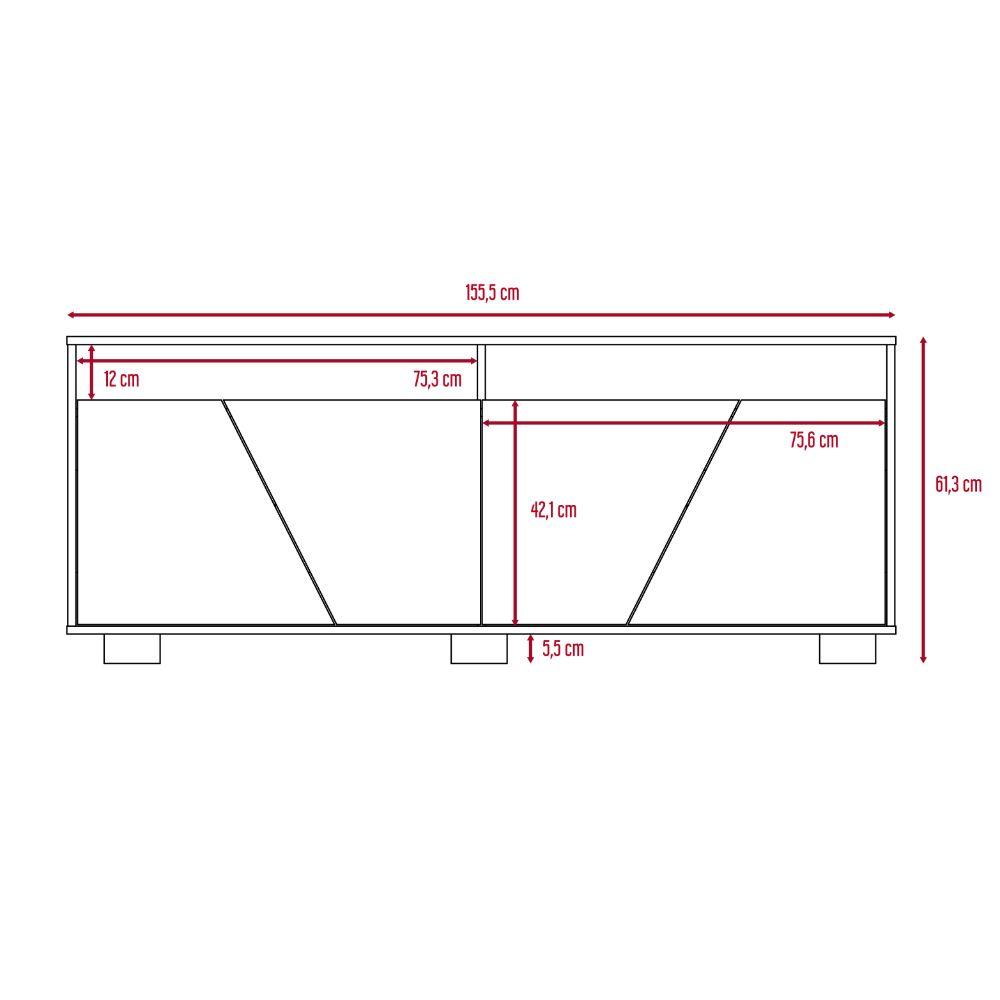 Mesa para TV Orus color Miel y Caoba para Sala.