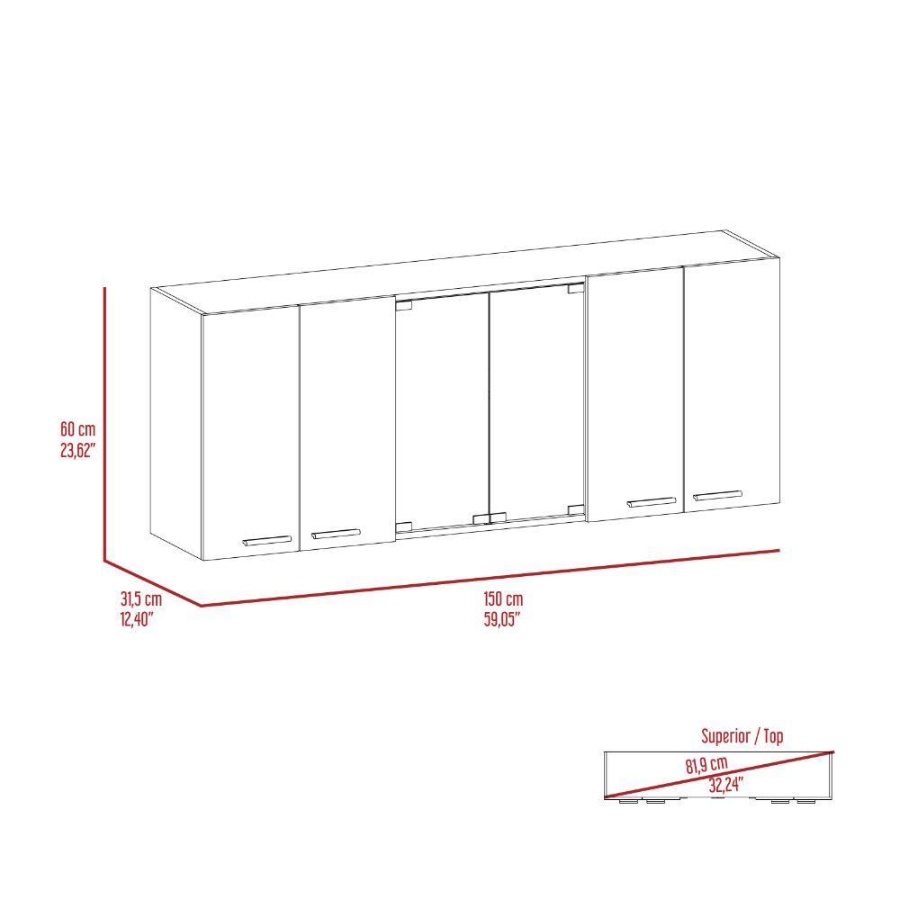 Gabinete Superior Frello color Wengue para Cocina.