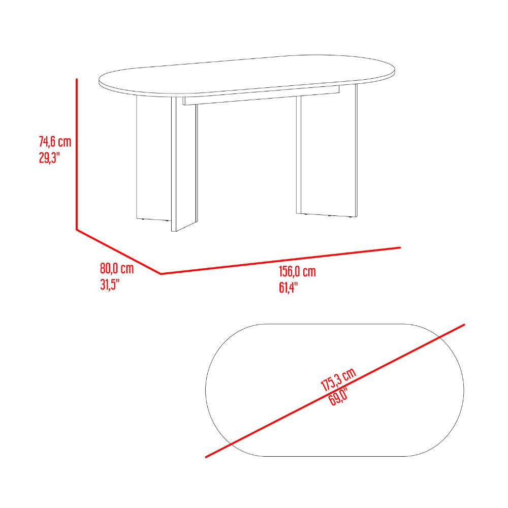Juego de Comedor Ponty · 4 Sillas