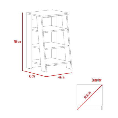 Organizador de Baño Izidro color Café claro y Blanco para Habitación.