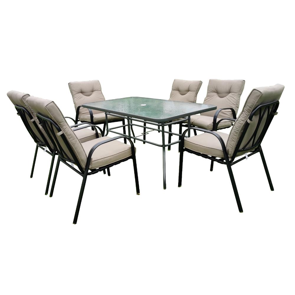 Comedor de Terraza Terra · 6 Puestos · Taupe