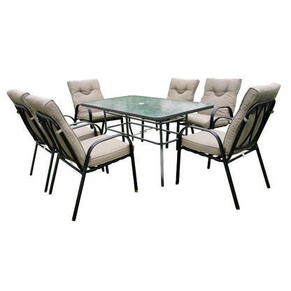Comedor de Terraza Terra · 6 Puestos · Taupe