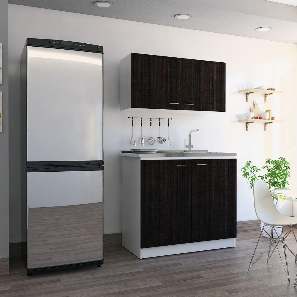 Cocina Integral Cantabria color Roble y Blanco.