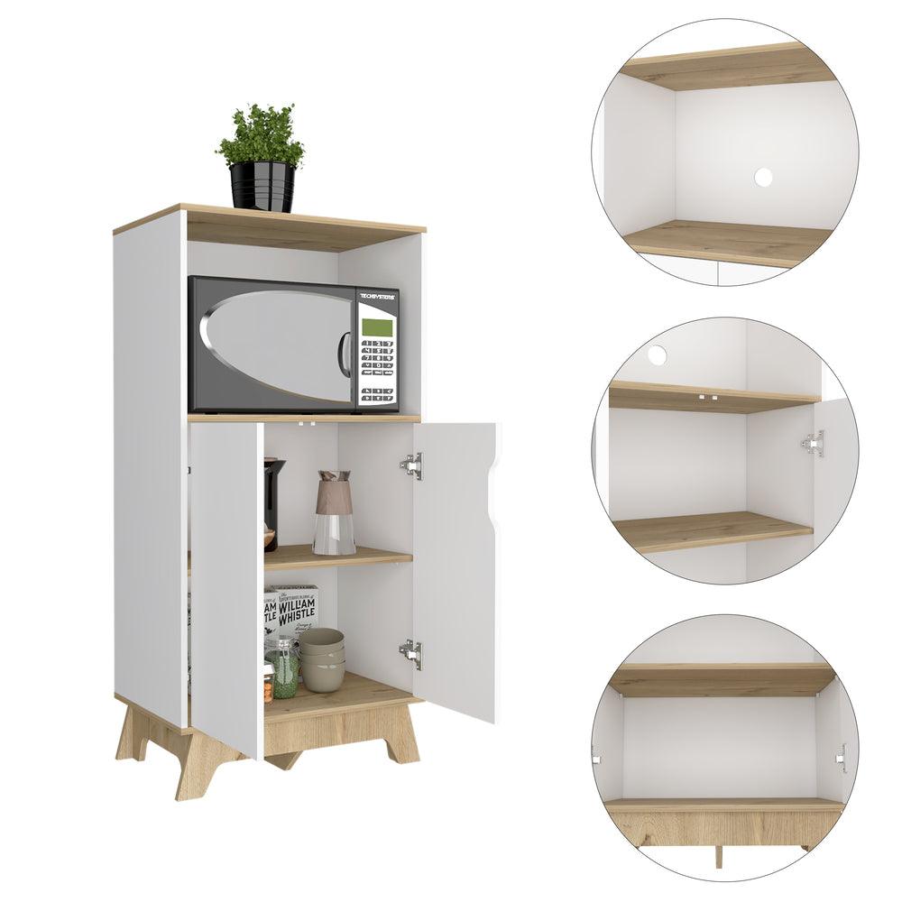 Mueble Auxiliar Lirio, Zabedra, con Espacio Para Microondas ZF - VIRTUAL MUEBLES