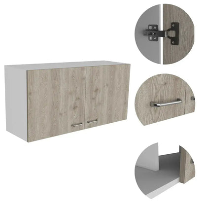 Mueble Superior Kit Lavaplatos Napoles RTA Blanco Ceniza