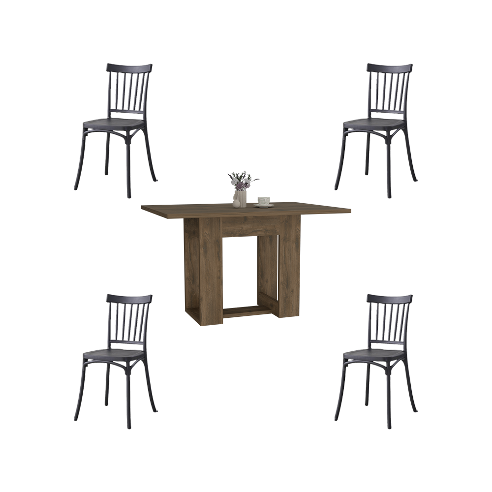 Juego de Comedor Beker · 4 Sillas