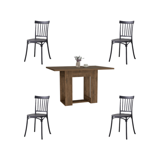 Juego de Comedor Beker · 4 Sillas