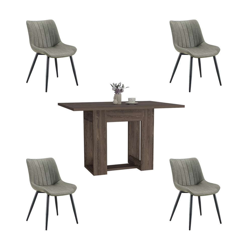 Juego de Comedor Kristol · 4 Sillas