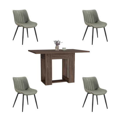 Juego de Comedor Kristol · 4 Sillas