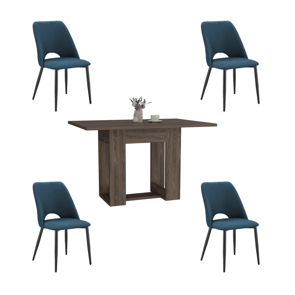 Juego de Comedor Longy · 4 Sillas