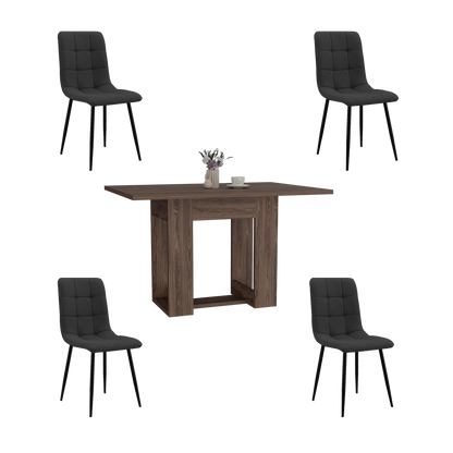 Juego de Comedor Riveny · 4 Sillas