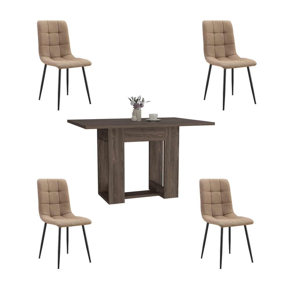 Juego de Comedor Ostik · 4 Sillas