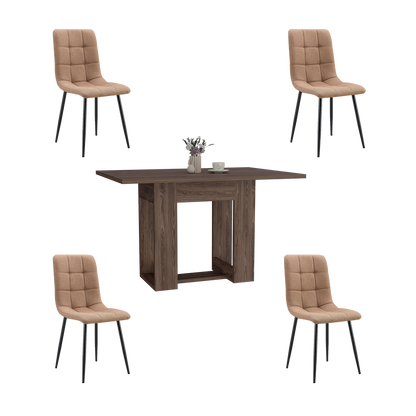 Juego de Comedor Ostik · 4 Sillas