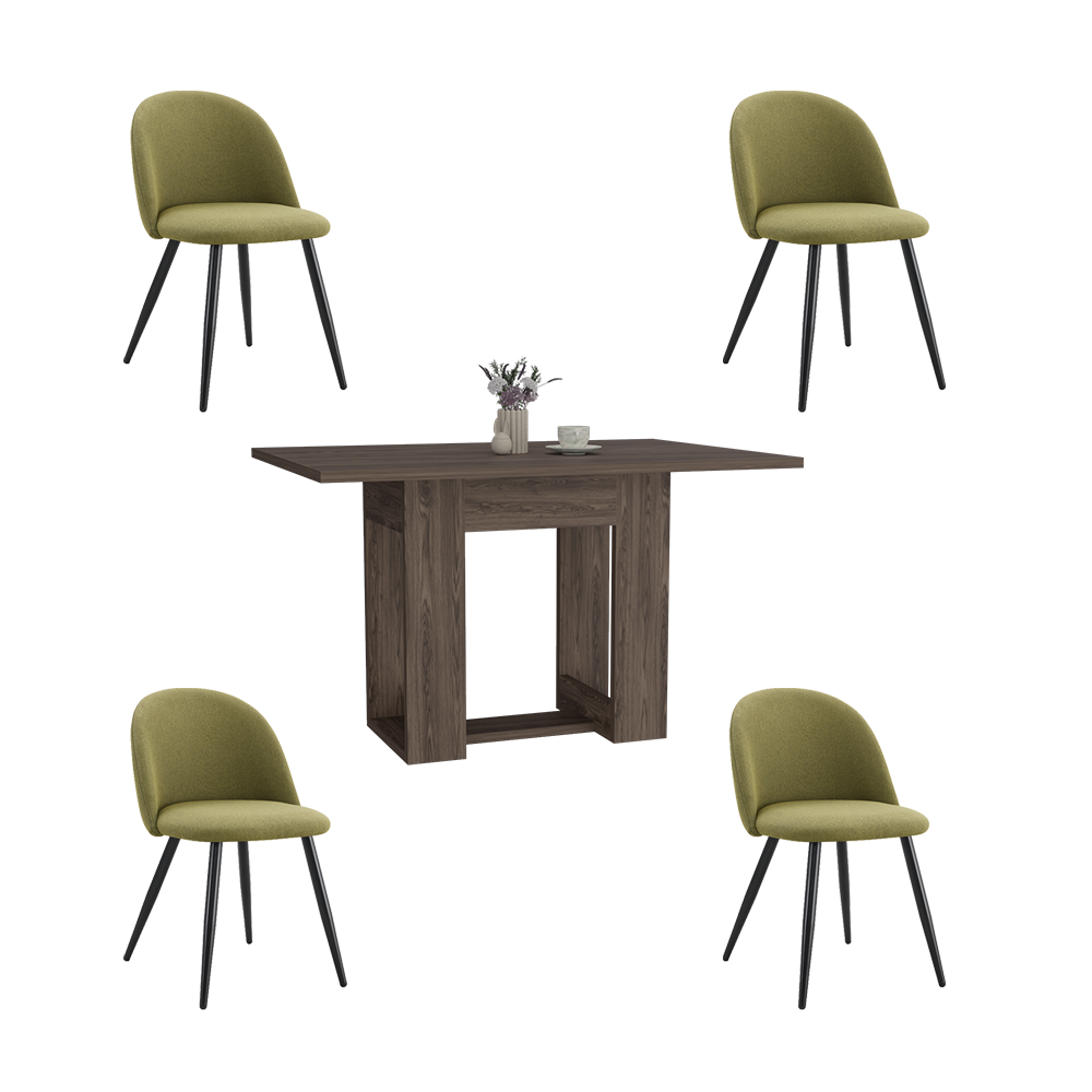 Juego de Comedor Azen · 4 Sillas