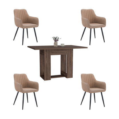 Juego de Comedor Pity · 4 Sillas