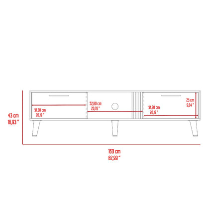 Mesa para TV Vanez, Capri y Fresno Europeo, con dos puertas abatibles 70"