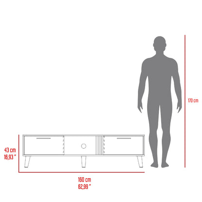 Mesa para TV Vanez, Capri y Fresno Europeo, con dos puertas abatibles 70"