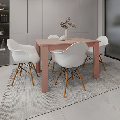 Juego de Comedor Versa · 4 Sillas · Blanco