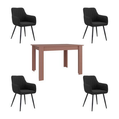 Juego de Comedor Nuvik · 4 Sillas