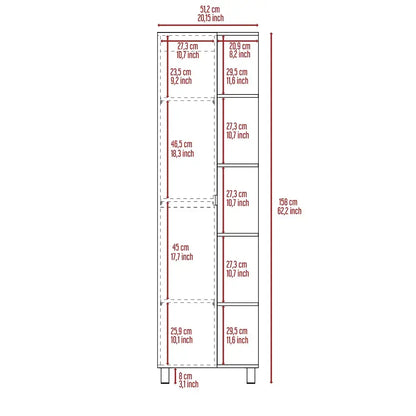 Mueble Esquinero Urano con Espejo RTA Blanco