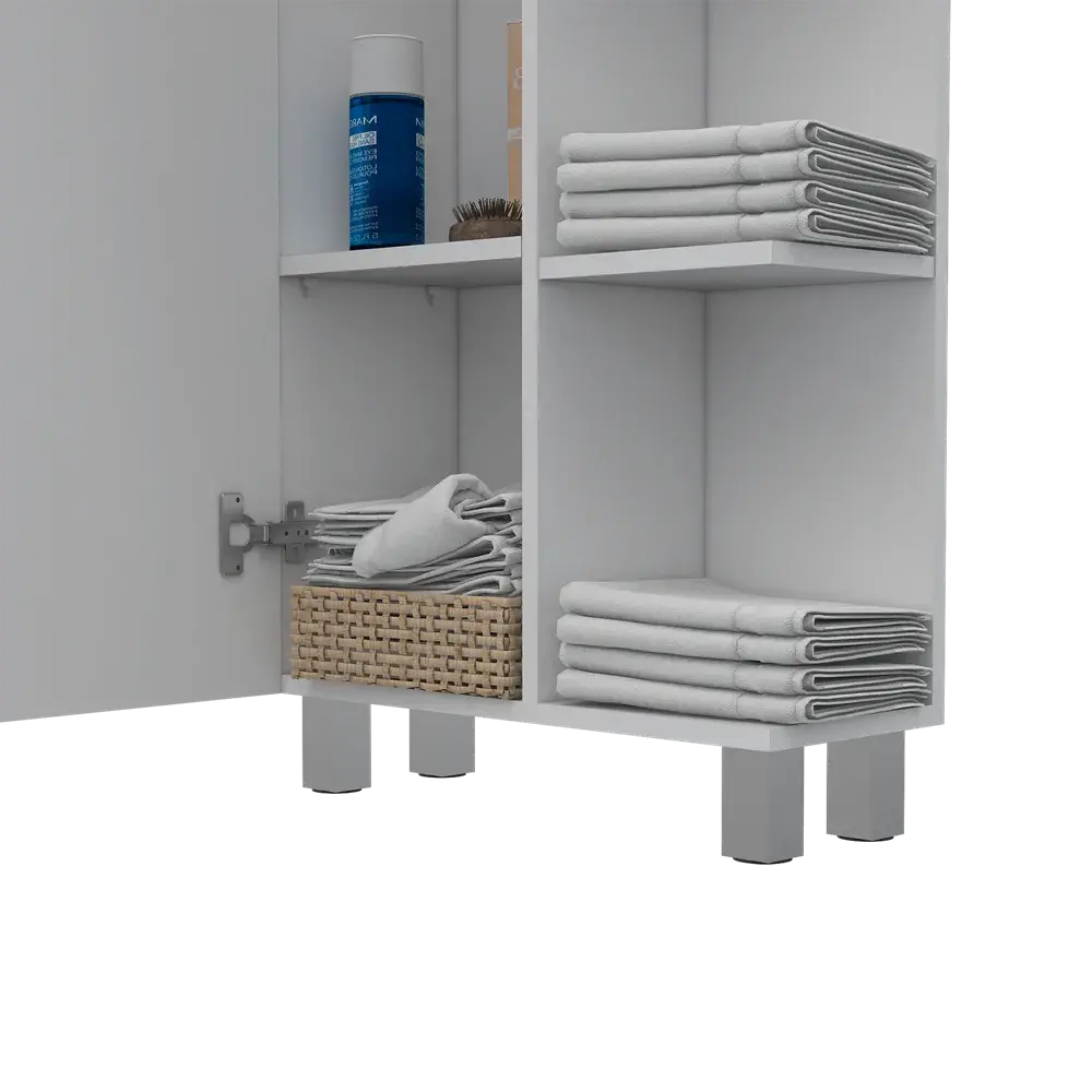 Mueble Esquinero Urano con Espejo RTA Blanco