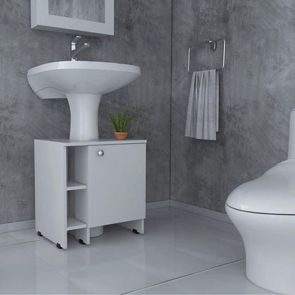 Mueble Lavamanos Omahi color Blanco para Baño.