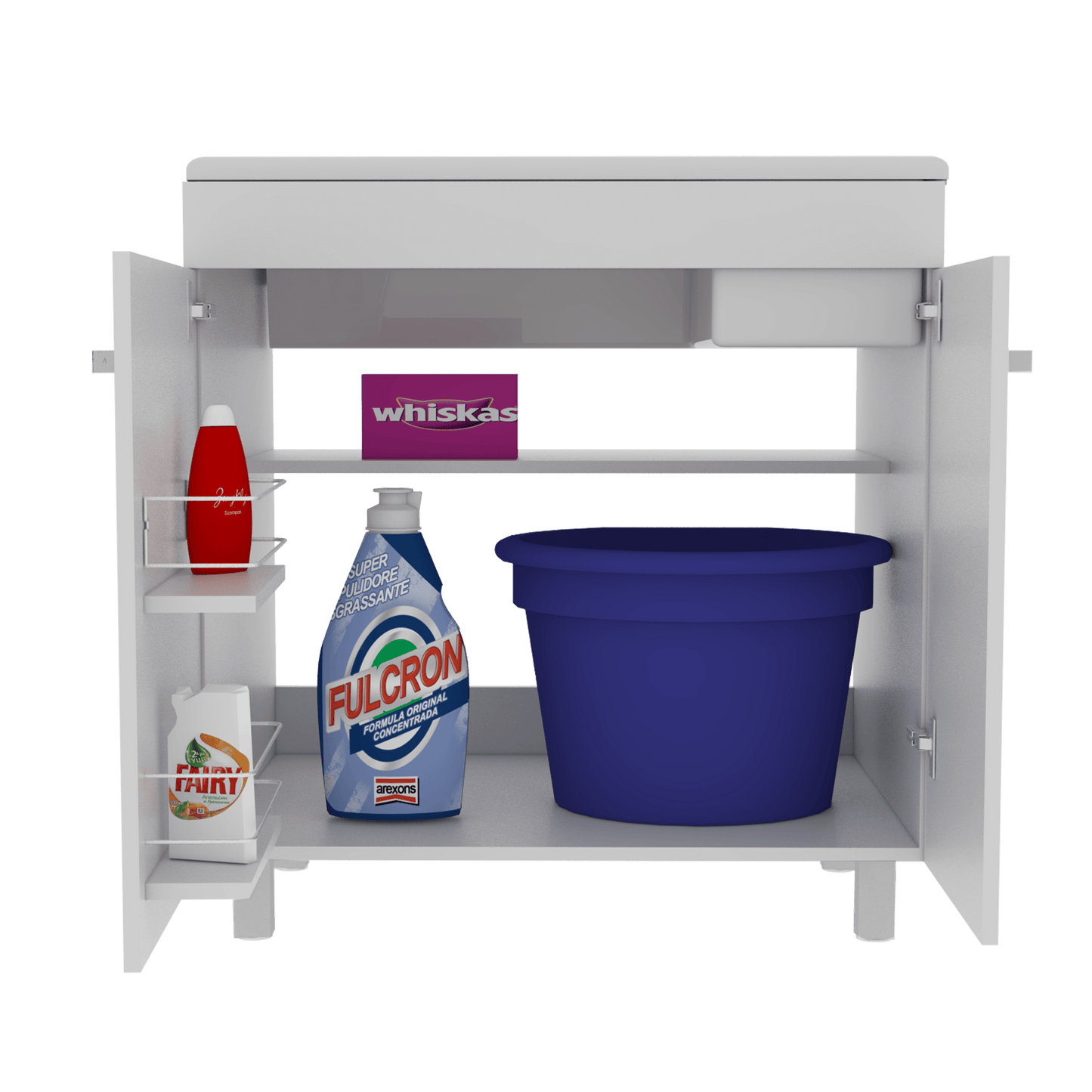 Mueble Lavadero Minox color Blanco para Cocina.