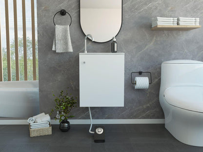 Mueble Lavamanos Aluvy color Blanco para Baño.