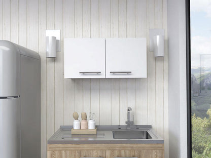 Mueble Sobre Campana Delfi color Blanco para Cocina.