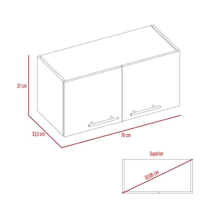 Mueble Sobre Campana Delfi color Blanco para Cocina.