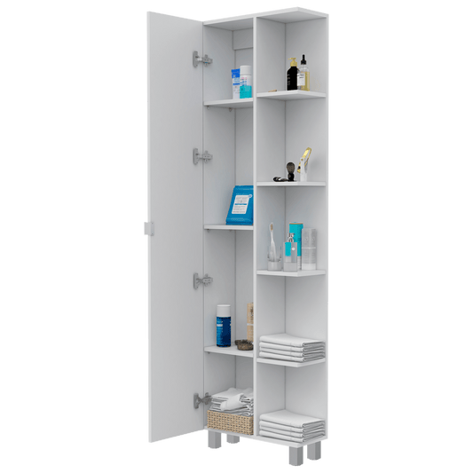 Estantería de Baño Mulán, Blanco, con Cinco Entrepaños ZF - VIRTUAL MUEBLES