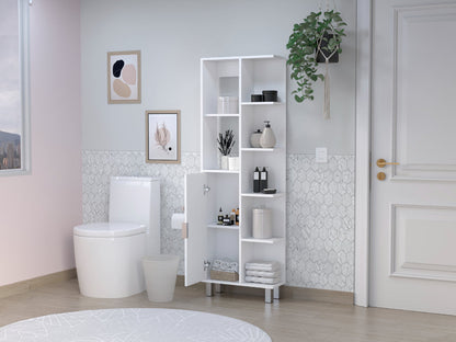 Mueble de Baño Tani, Blanco, con puerta abatible y diseño moderno