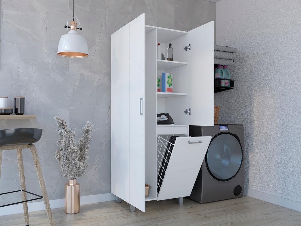 Mueble de Aseo Ameris, Blanco, Gran Espacio Para Almacenar articulos de Aseo - VIRTUAL MUEBLES