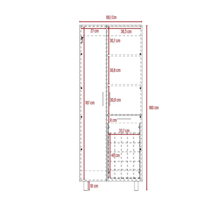 Mueble de Aseo Ameris, Blanco, Gran Espacio Para Almacenar articulos de Aseo - VIRTUAL MUEBLES